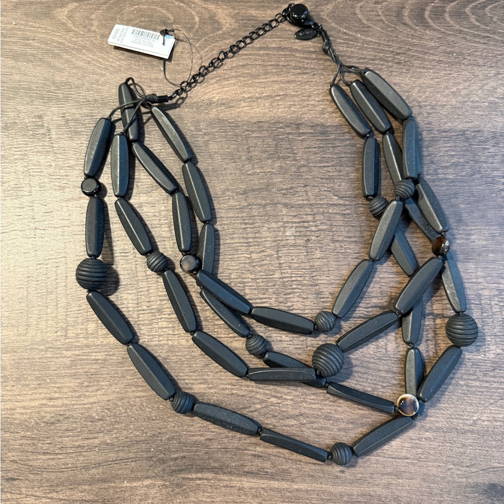 Chico's Black Multi-Strand Necklace